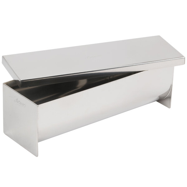 Ateco 4916 9" Stainless Steel Terrine Mold with Cover and Round Bottom