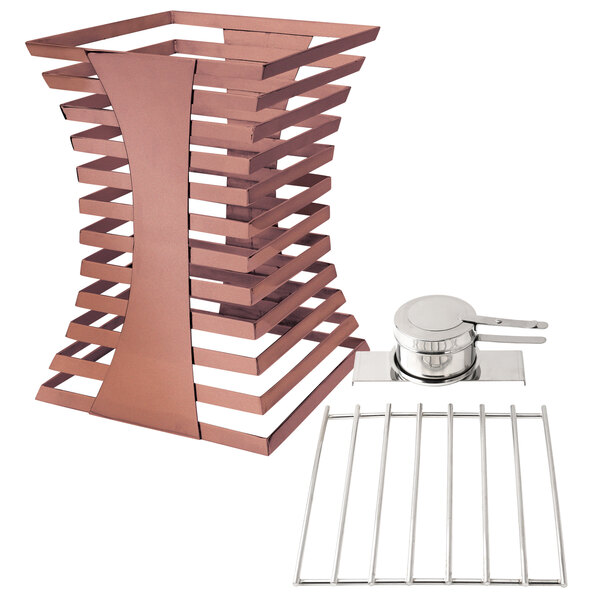 Eastern Tabletop 1720CP Escalate 10" x 10" x 14" Copper Coated