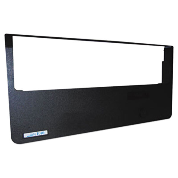 A black rectangular object with a white screen, the TallyGenicom 044829 black dot matrix printer ribbon.