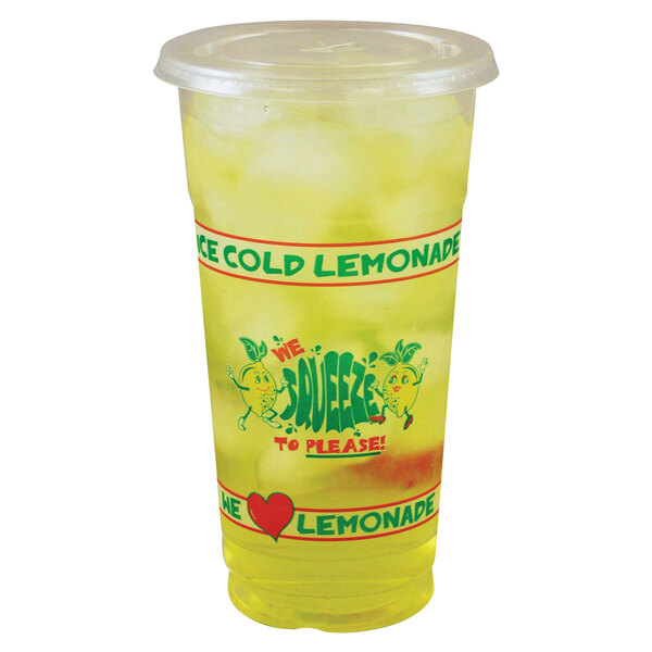 32 oz. Clear "We Squeeze to Please" Lemonade Cup 592/Case