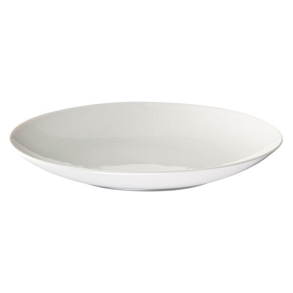 A Homer Laughlin Alexa Ameriwhite bright white china pasta plate.