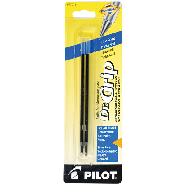 Pilot 77211 Blue Ink Fine Point Retractable Ballpoint Pen Refill 2/Pack