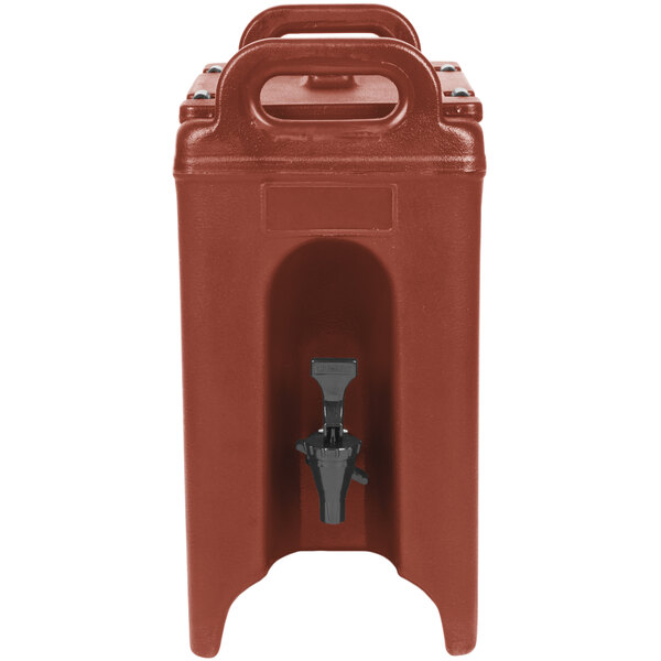 Cambro 250LCD402 Camtainers® 2.5 Gallon Brick Red Insulated Beverage