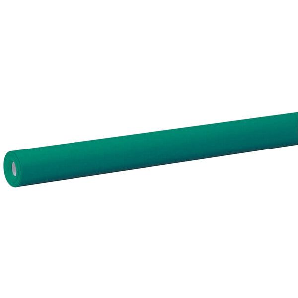 A roll of green paper.