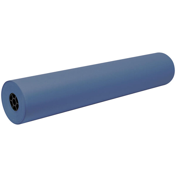 A roll of Pacon sapphire blue art paper.