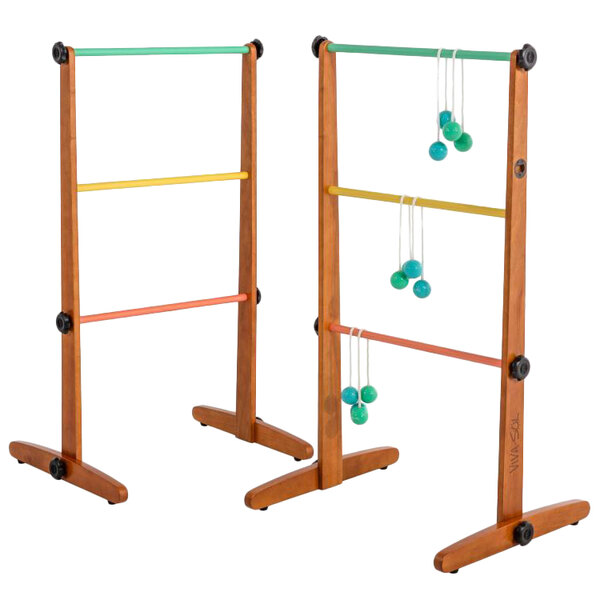 Viva Sol VS3000 Outdoor Ladderball Game Set with Wood Frame