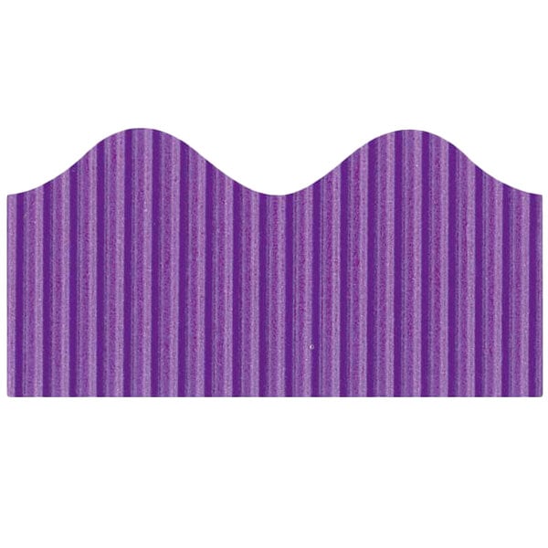 A violet corrugated border with wavy edges.