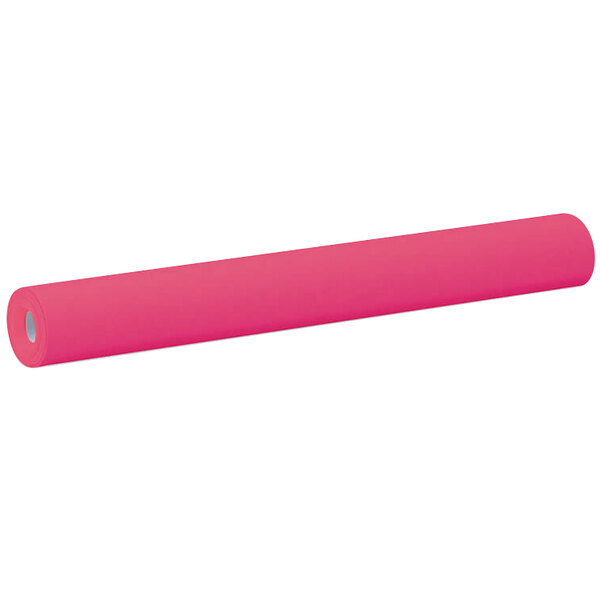 A magenta roll of Pacon paper.