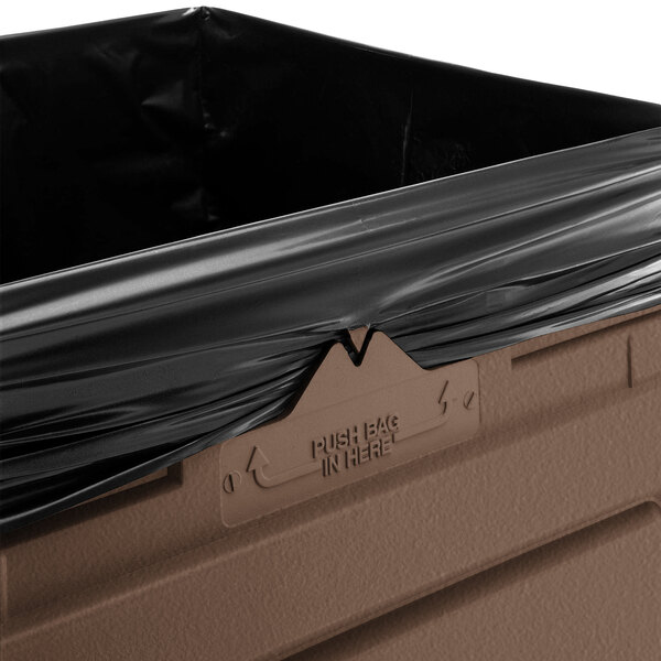 Commercial Zone 732163 PolyTec 42 Gallon Square Nuthatch Brown OpenTop