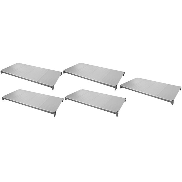 Cambro ESK1836S5580 Camshelving® Elements 18" x 36" Shelf Kit with 5 Solid Shelves for Stationary Units