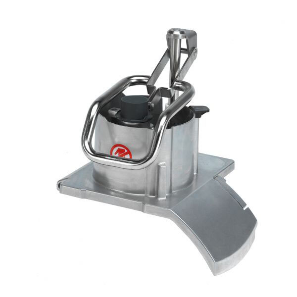 A Sammic large capacity stainless steel food processor head attachment with a handle.
