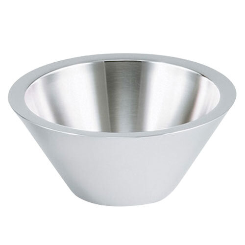 Vollrath 46575 20 oz. Double Wall Stainless Steel Conical Serving Bowl