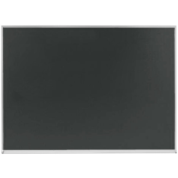 A slate gray chalkboard with a white border.