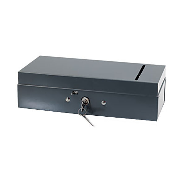 MMF Industries 221104201 Gray Steel Bond Box with Check Slot and Disc Lock