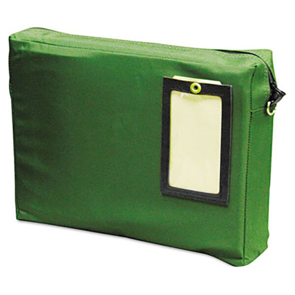 MMF Industries 2342411L02 14" x 3" x 11" Dark Green Expandable Transit Bag