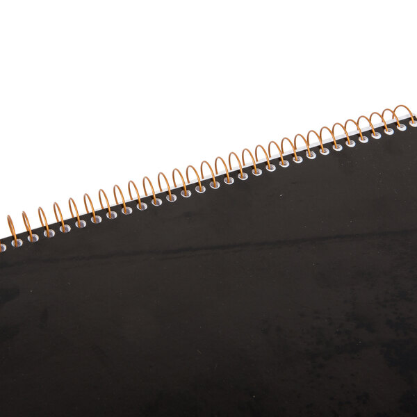 TOPS 63828 JEN Action 6 3/4" x 8 1/2" Wirebound Planner with Black