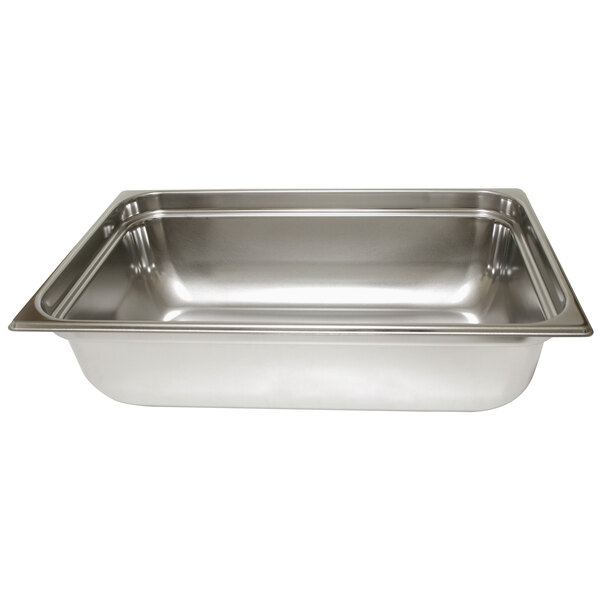 A stainless steel Sammic Vac-Norm Gastronorm container on a silver tray.