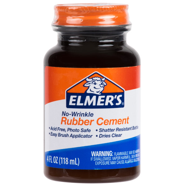 Elmer's E904 4 fl. oz. NoWrinkle Rubber Cement