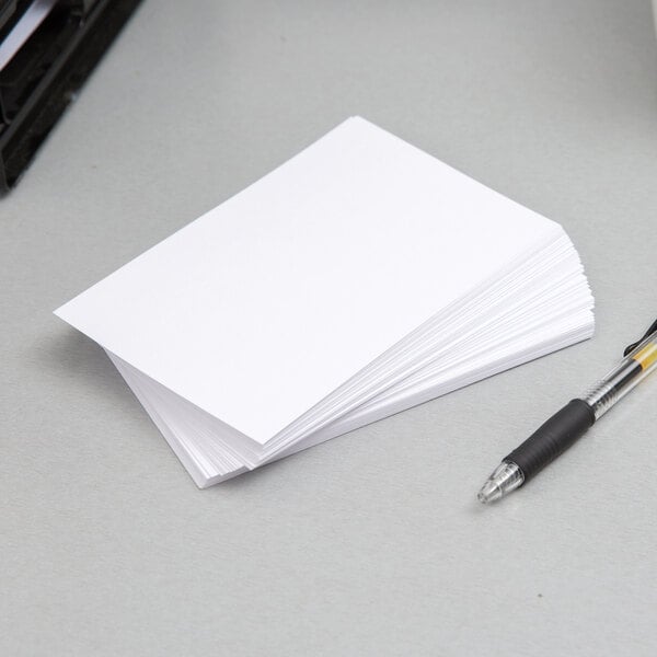 Oxford® Blank Index Cards, 4 x 6, White, 100 Per Pack