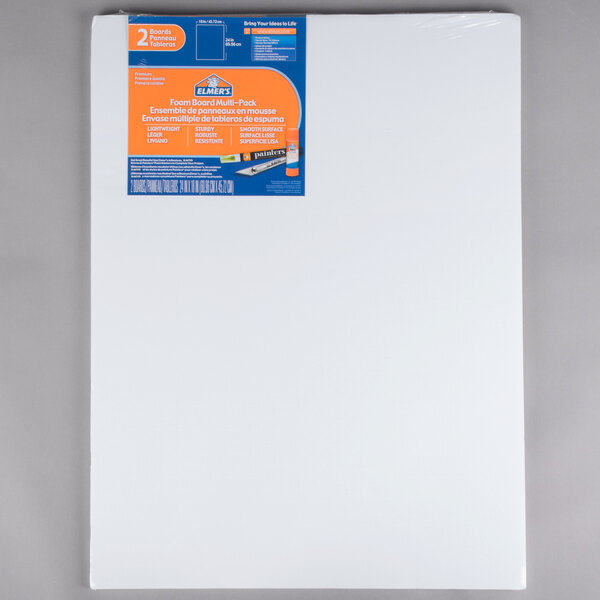 Elmer's 950023 18" x 24" White Polystyrene Foam Board 2/Pack