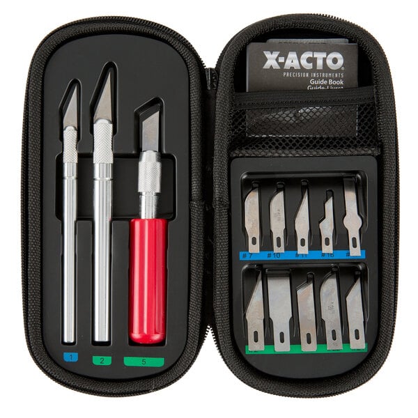 XActo X5285 Knife Set with Carrying Case