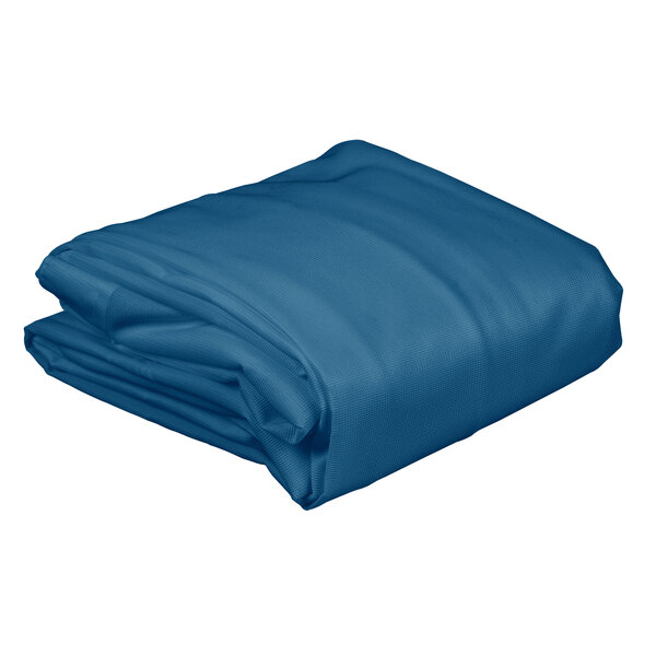 Metro 18X48X62UCMB Mariner Blue Uncoated Nylon Shelf Cart and Truck Cover with Zippered Closure