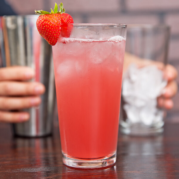 Libbey Restaurant Basics 16 oz. Customizable Rim Tempered Tall Mixing