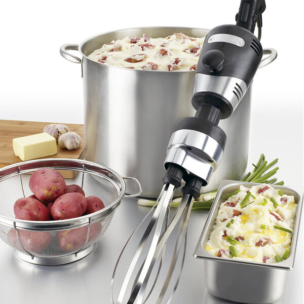 Waring WSBPPWA Big Stik Variable Speed Immersion Blender with 10" Whisk