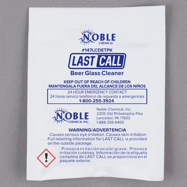 Noble Chemical 0.5 oz. Last Call Concentrated Manual Powdered Beer