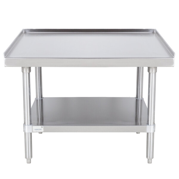 Advance Tabco ES-303 30" x 36" Stainless Steel Equipment Stand with Stainless Steel Undershelf