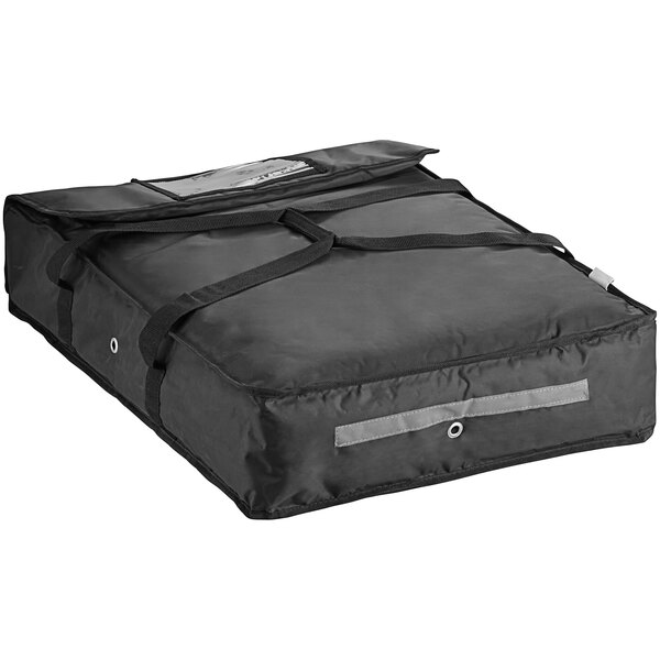 ServIt Sheet Pizza Bag, Black Nylon, 28" x 20" x 6" Holds Up to (3