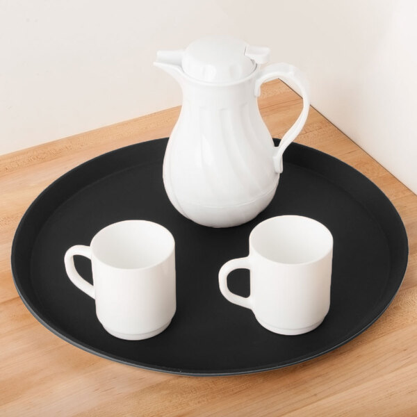 Vassoio Portata Cambro 35.6 Cm Nero - Antiscivolo Per Ristorazione