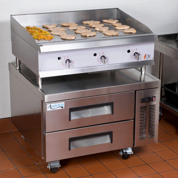 Cooking Performance Group GM-CPG-36-NL 36 Gas Countertop Griddle with  Manual Controls - 90,000 BTU