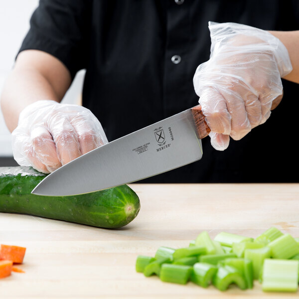 Mercer Culinary M26040 Praxis® 8" Chef's Knife with Rosewood Handle