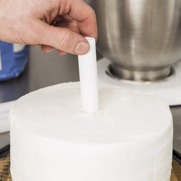 50pcs olyee 50pcs Plastic Cake Dowel Rods 9.5 Inches White Cake Dowel Rods Reusable Cake Stand Sticks 0.4 Inch Diameter Cake Dowel Straws Cake dowels for Tiered Cakes