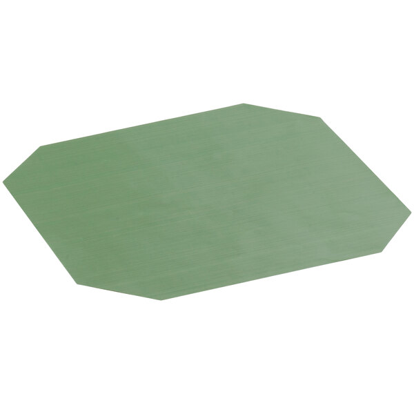 A green square Merrychef Teflon coated liner.