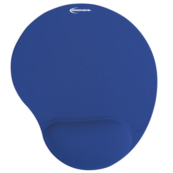 Innovera 50447 Blue Mouse Pad with Gel Wrist Rest