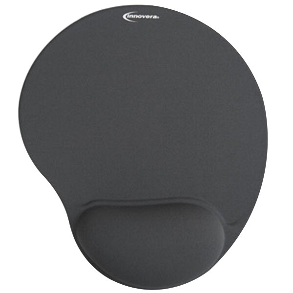 Innovera 50449 Gray Mouse Pad with Gel Wrist Rest