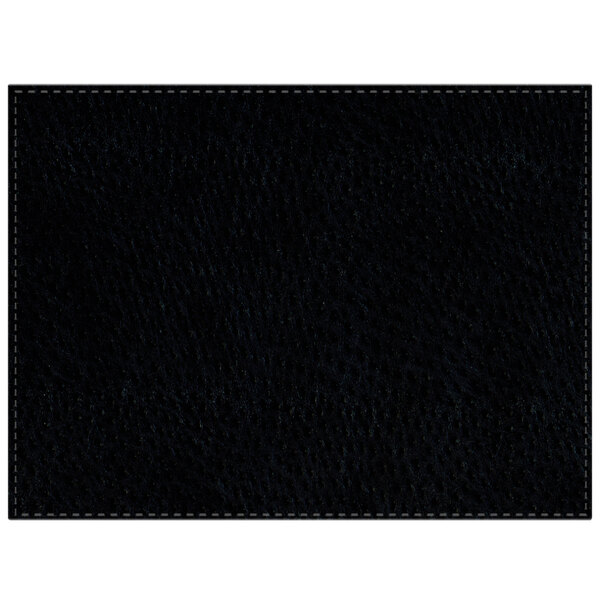 H. Risch Inc. PLACEMATDXCHBLACK Chesterfield 16" x 12" Black Premium