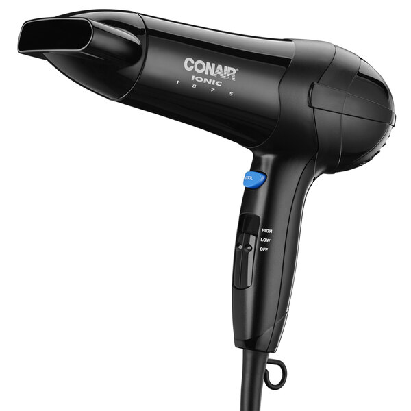 Conair 425BKWH Hair Dryer with Ionic Conditioning and 3 Heat Levels 1875W