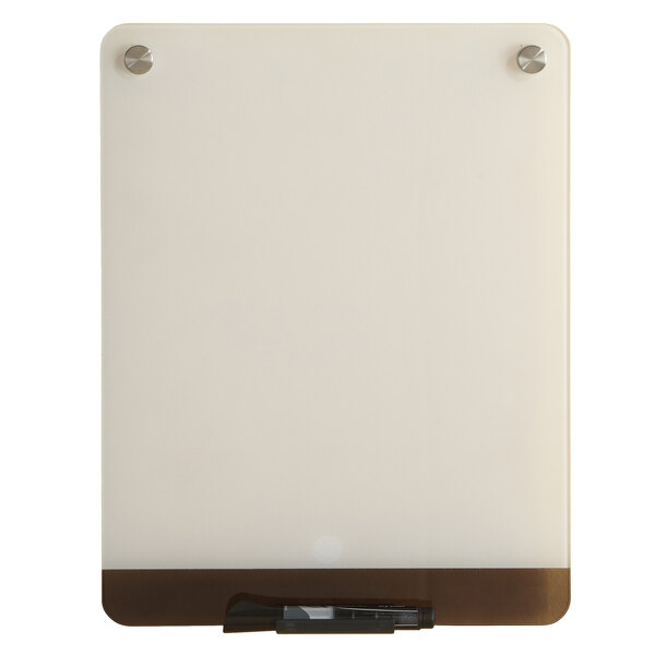 Iceberg 31120 Clarity 12" x 16" White Glass DryErase Board
