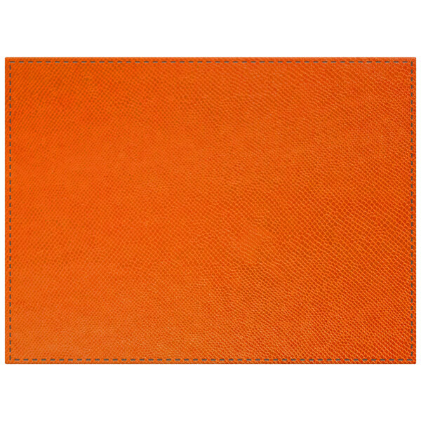 H. Risch, Inc. PLACEMATDXRIOORANGE Rio 16" x 12" Customizable Orange
