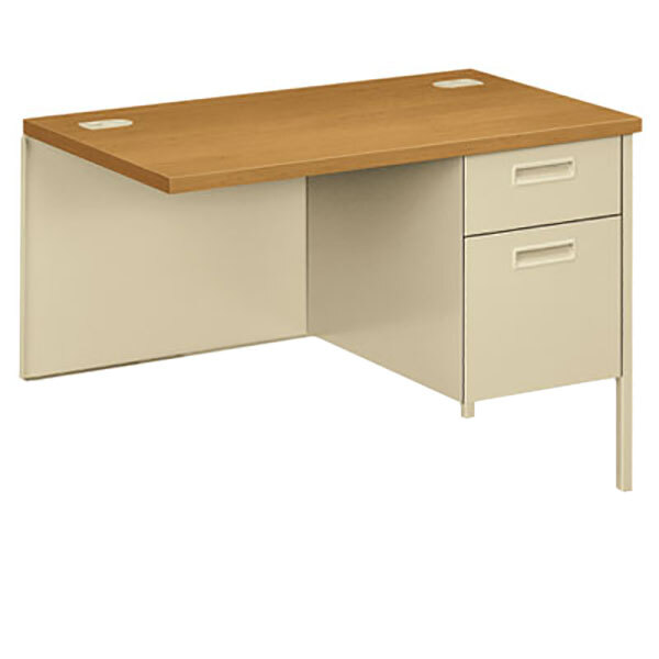 A HON Metro Classic right hand desk return with drawers.