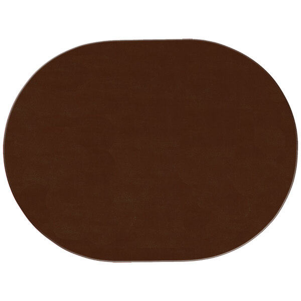 H. Risch, Inc. PLACEMATOVAL17x13BROWN 17" x 13" Customizable Brown