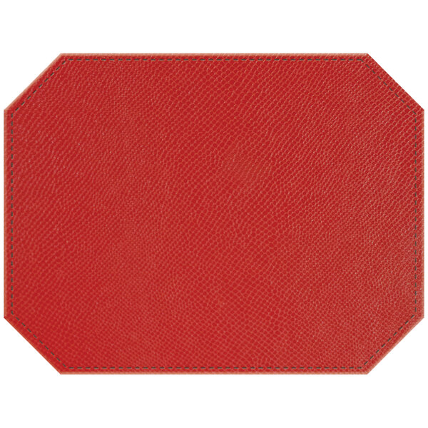 H. Risch, Inc. PLACEMATDXOCTRIORED Rio 16" x 12" Customizable Red