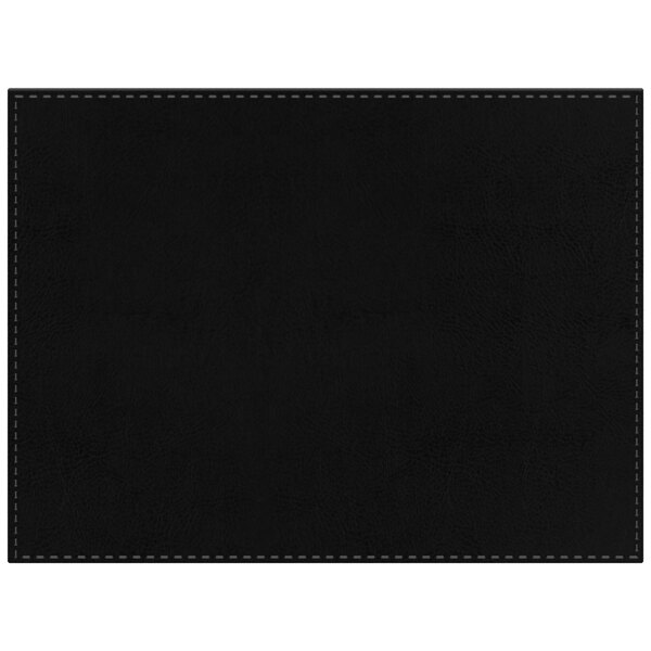 H. Risch, Inc. PLACEMATDXTAMBLACK Tamarac 16" x 12" Customizable Black