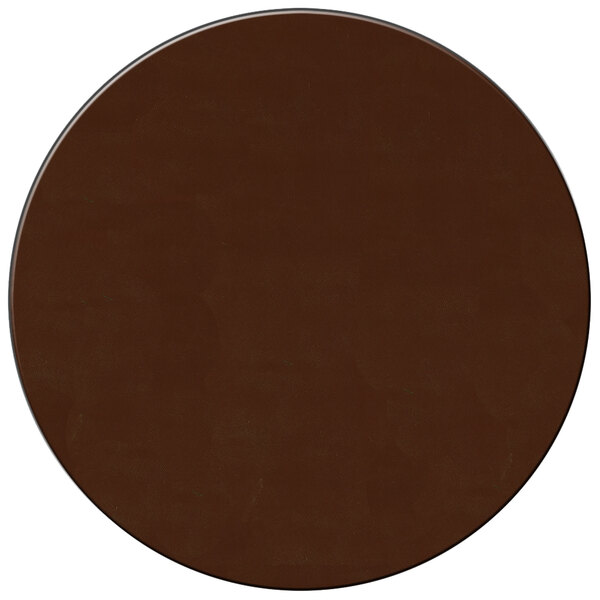 H. Risch, Inc. PLACEMATROUND13BROWN 13" Customizable Brown Vinyl Round