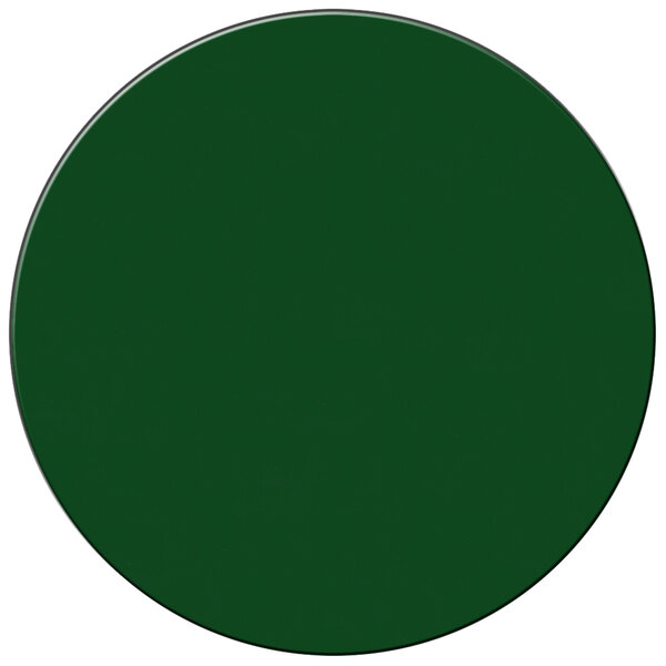 H. Risch Inc. 13" Green Vinyl Round Placemat