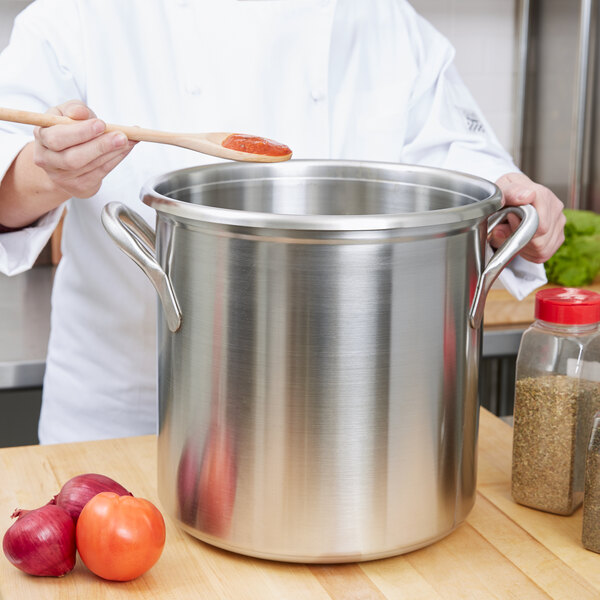 Vollrath 77620 Tri Ply 24 Qt. Stainless Steel Stock Pot