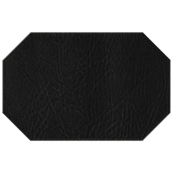 H. Risch, Inc. TABLEMATOCT17X11BLACK 17" x 11" Customizable Black